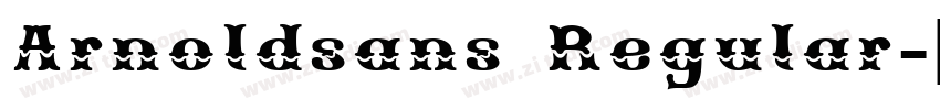 Arnoldsans Regular字体转换